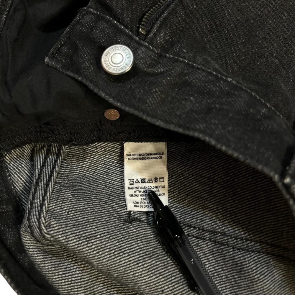 We The Free Distressed Denim Miniskirt Black Size 29‎ - Picture 6 of 11